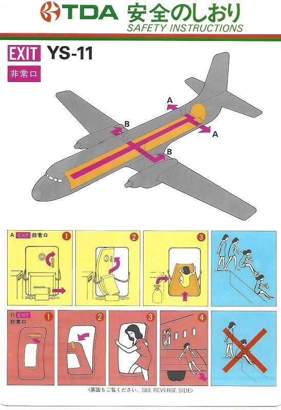 NAMC YS-11 | Safety Cards